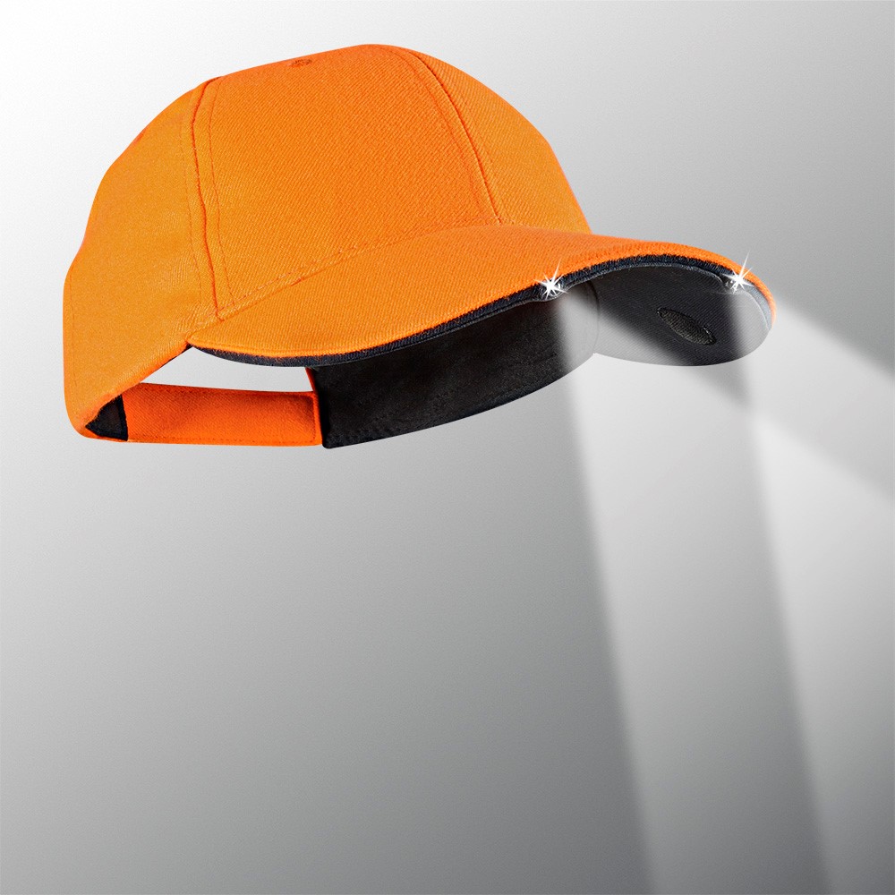 CAPLIGHT™ 2000 (2) LED Cap - Blaze Orange with Black Trim/Structured CL2-280032