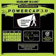 POWERCAP® 3.0 (1) LED Rechargeable HCL Beanie - Charcoal Gray HLBR-0227 View 4