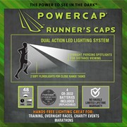 POWERCAP® 2575 (4) LED Runner Cap - Black Reflective Trim/Unstructured PR4-142 View 4