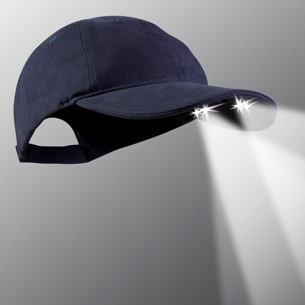 Powercap 15/00 Solar Cotton LED Lighted Hats - Panther Vision Black